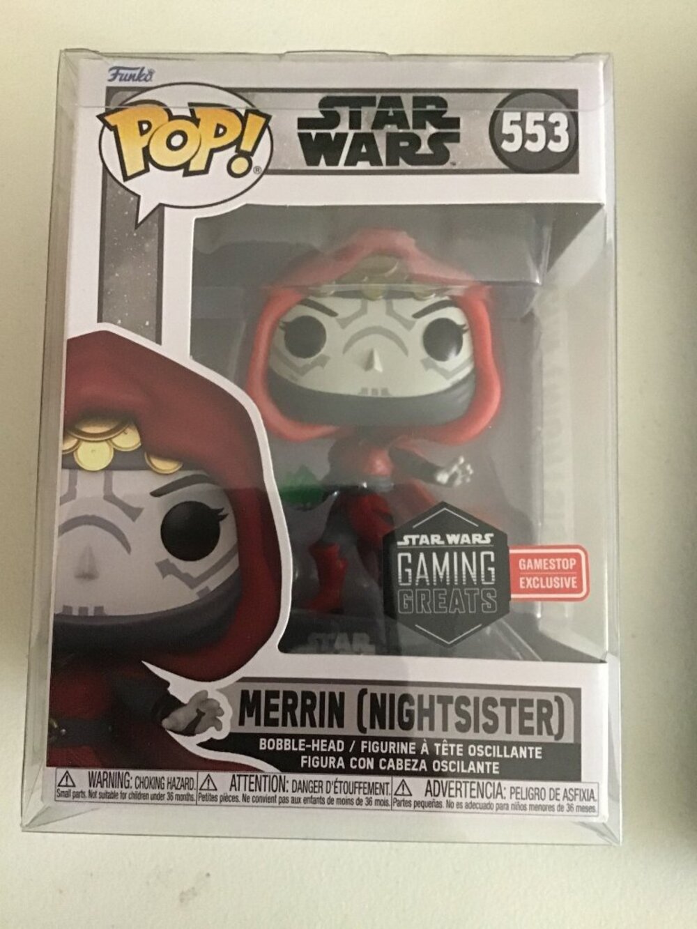 Funko Pop Star Wars Merrin NightSister #553 GameStop Exclusive Jedi Fallen Prote